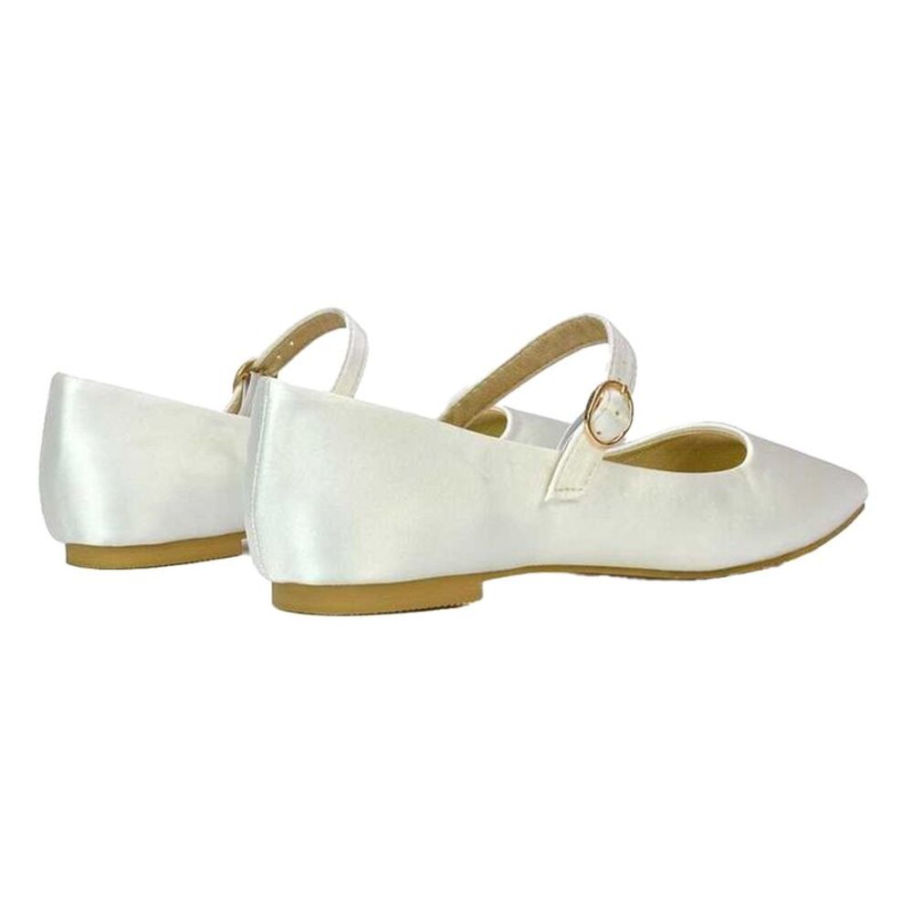 XY London Womens/Ladies Aimee Flat Mary Janes / Ivory